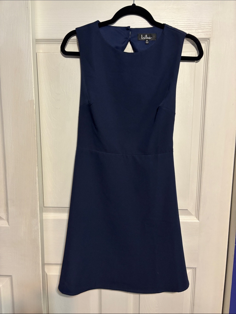 Lulu's Navy Sleeveless Mini A-Line Dress